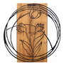 Wallity Tulip Accesorio decorativo de pared Negro y Nogal